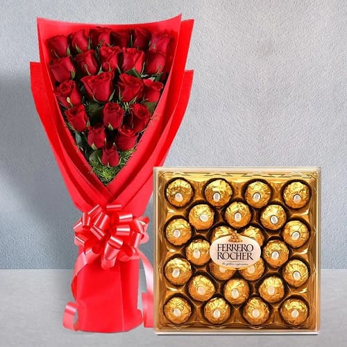 Flowers with Chocolates Combos