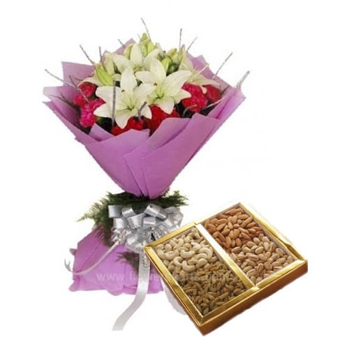 Flowers with Dry Fruit Combos